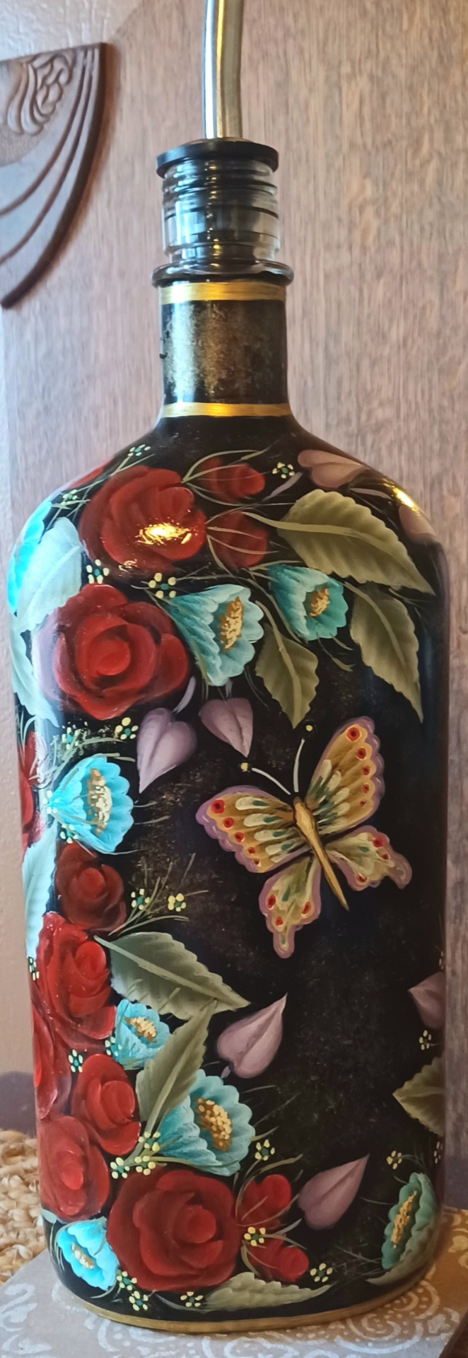 Floral Butterfly Bottle